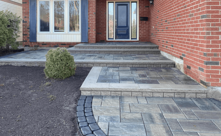 Interlock Installation Project in Ottawa | Modern Front Entrance Upgrade
